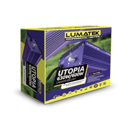 Lumatek Utopia Hybrid Ballast DE 600W HPS /630W CMH